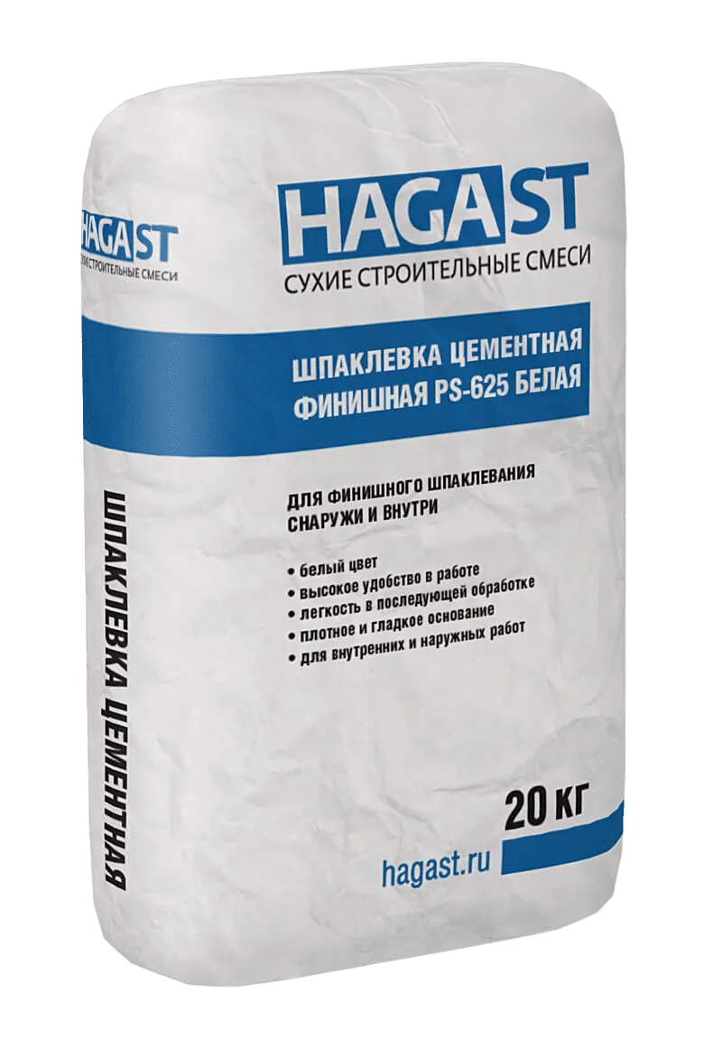 Шпатлевка финишная базовая белая HagaST PS-625