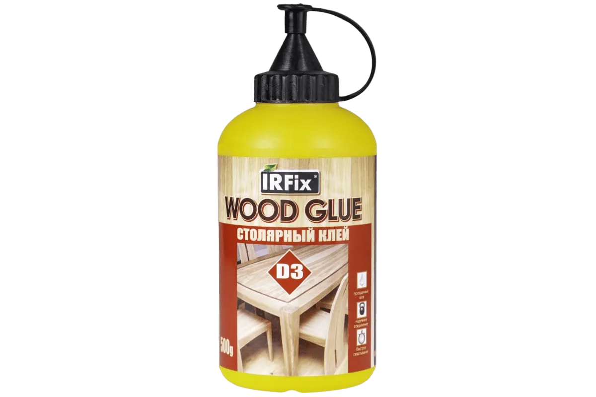 Столярный клей, молочный IRFIX WOOD GLUE D3 500 гр