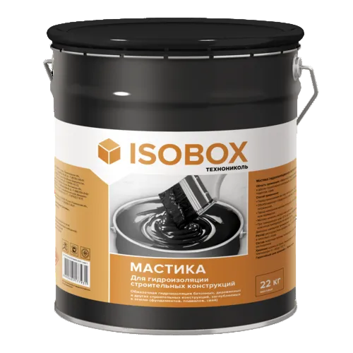 Мастика Технониколь Isobox 22 кг гидроизоляционная