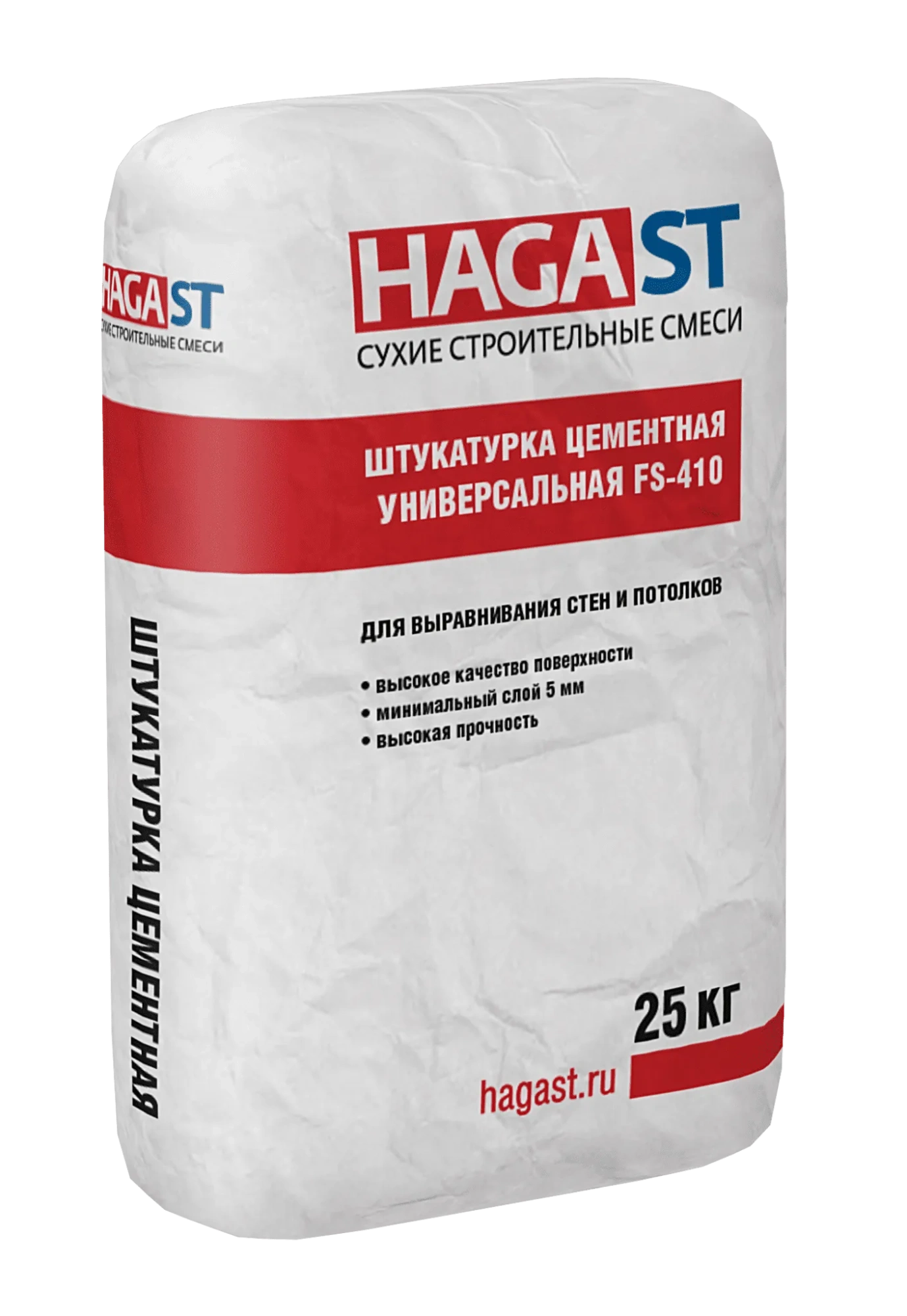 Штукатурка цементная универсальная HagaST FS-410