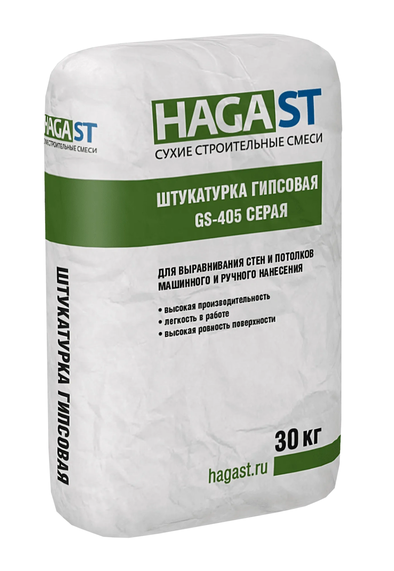 Штукатурка гипсовая HagaST GS-405 серая